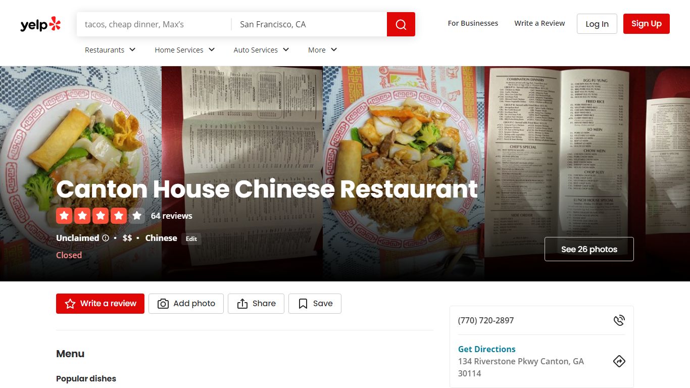 CANTON HOUSE CHINESE RESTAURANT - 26 Photos & 64 Reviews - Yelp